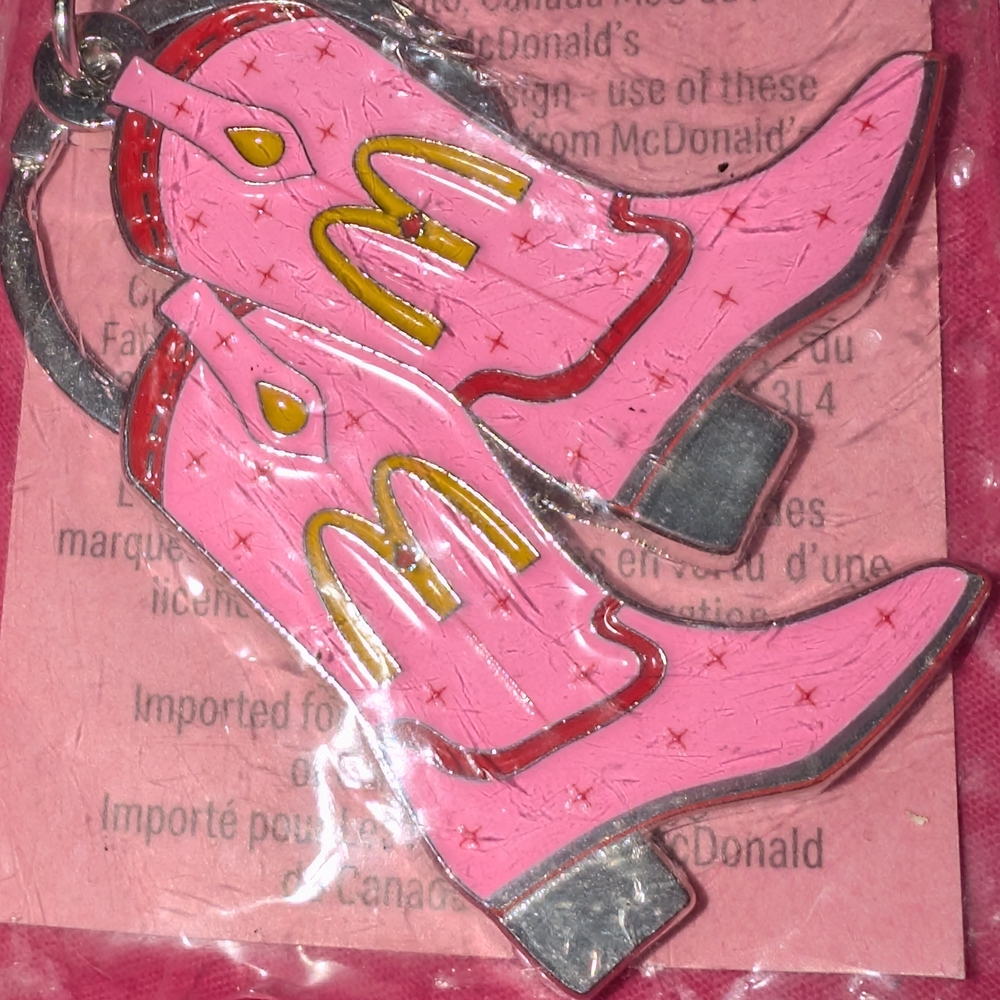 McDonald's Pink and Yellow Keychain Pack